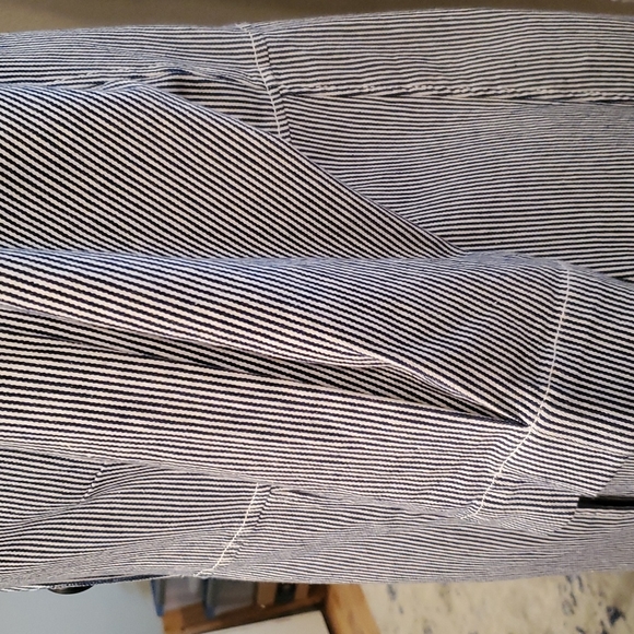 Ami Blue & White Striped, Half Sleeve,, Light Weight Jacket. - Picture 3 of 7